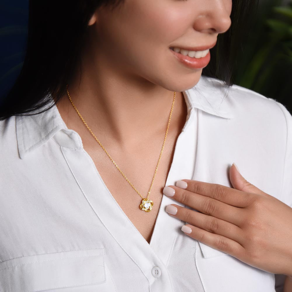 Love Knot Necklace: Love bears all things...