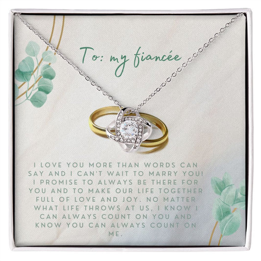 Love Knot Necklace: I Love You More Than Words Can Say