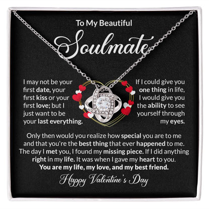 Love Knot Necklace: I May Not Be Your First