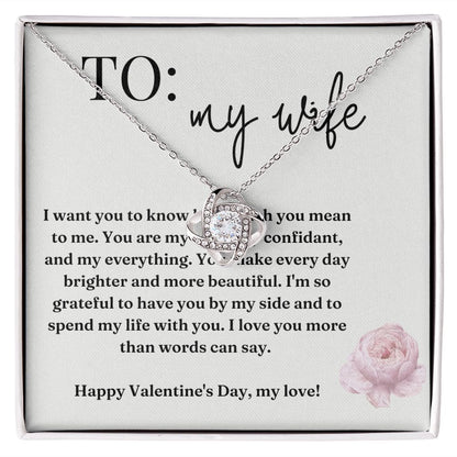 Love Knot Necklace: I Want You To Know
