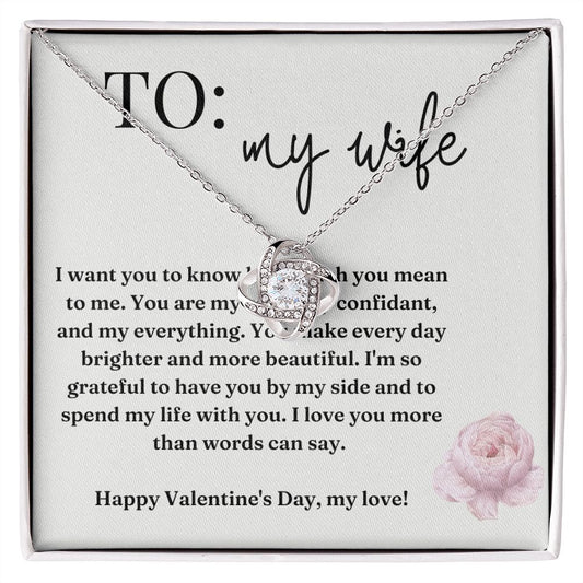 Love Knot Necklace: I Want You To Know