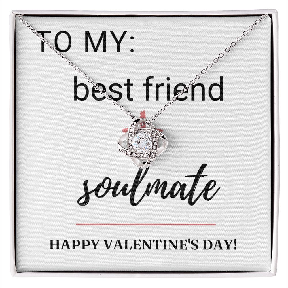 Love Knot Necklace: Best Friend + Soulmate