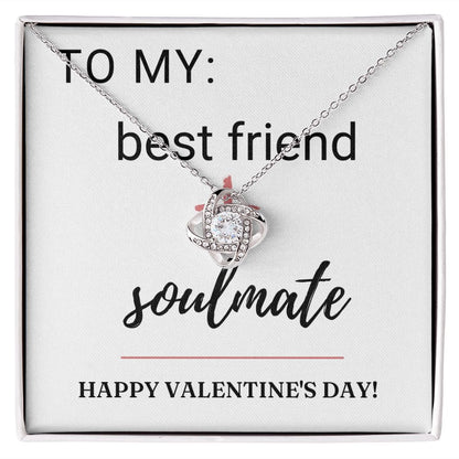 Love Knot Necklace: Best Friend + Soulmate