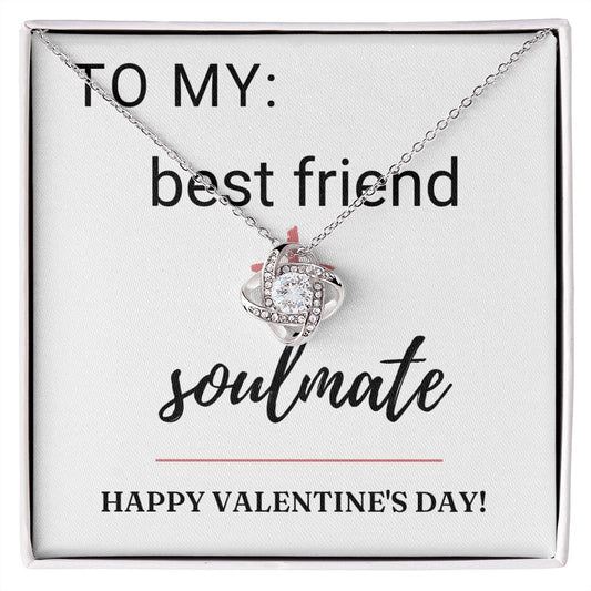 Love Knot Necklace: Best Friend + Soulmate