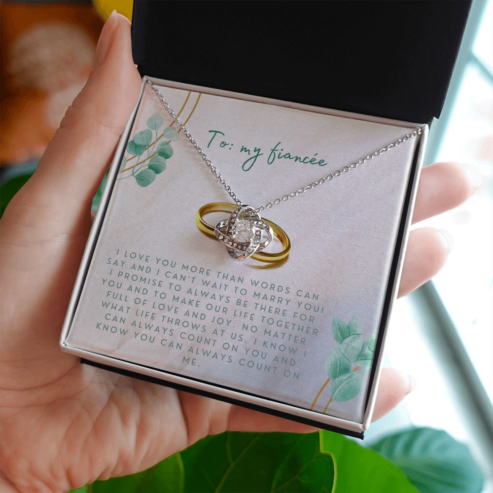 Love Knot Necklace: I Love You More Than Words Can Say