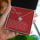 Love Knot Necklace: Thank You