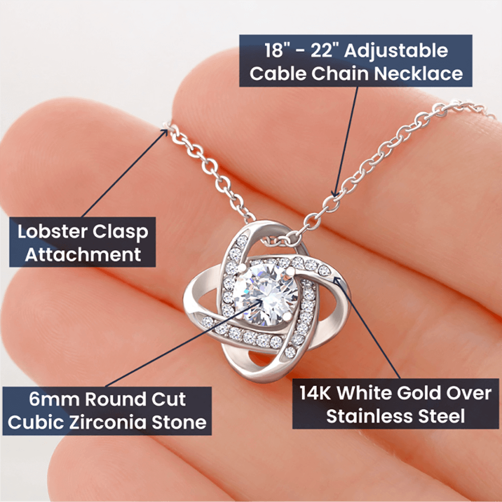 Love Knot Necklace: Love bears all things...