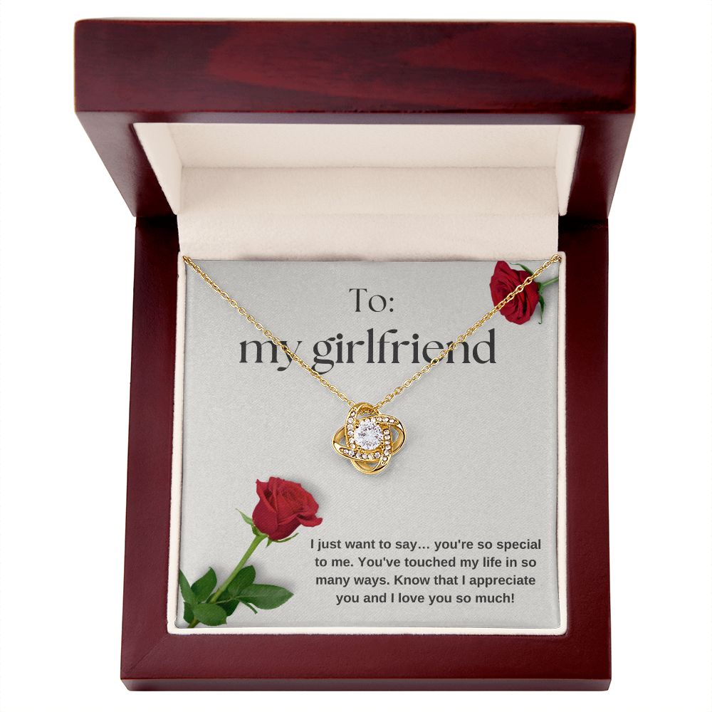 Love Knot Necklace: You're So Special To me