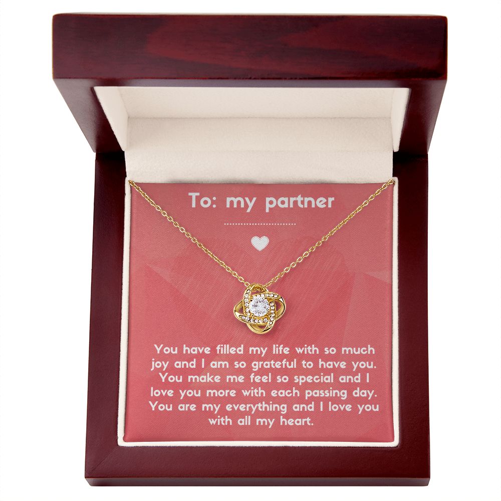 Love Knot Necklace: You Have Filled My Life With So Much Joy
