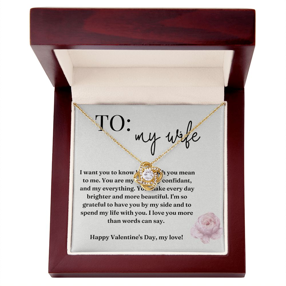 Love Knot Necklace: I Want You To Know