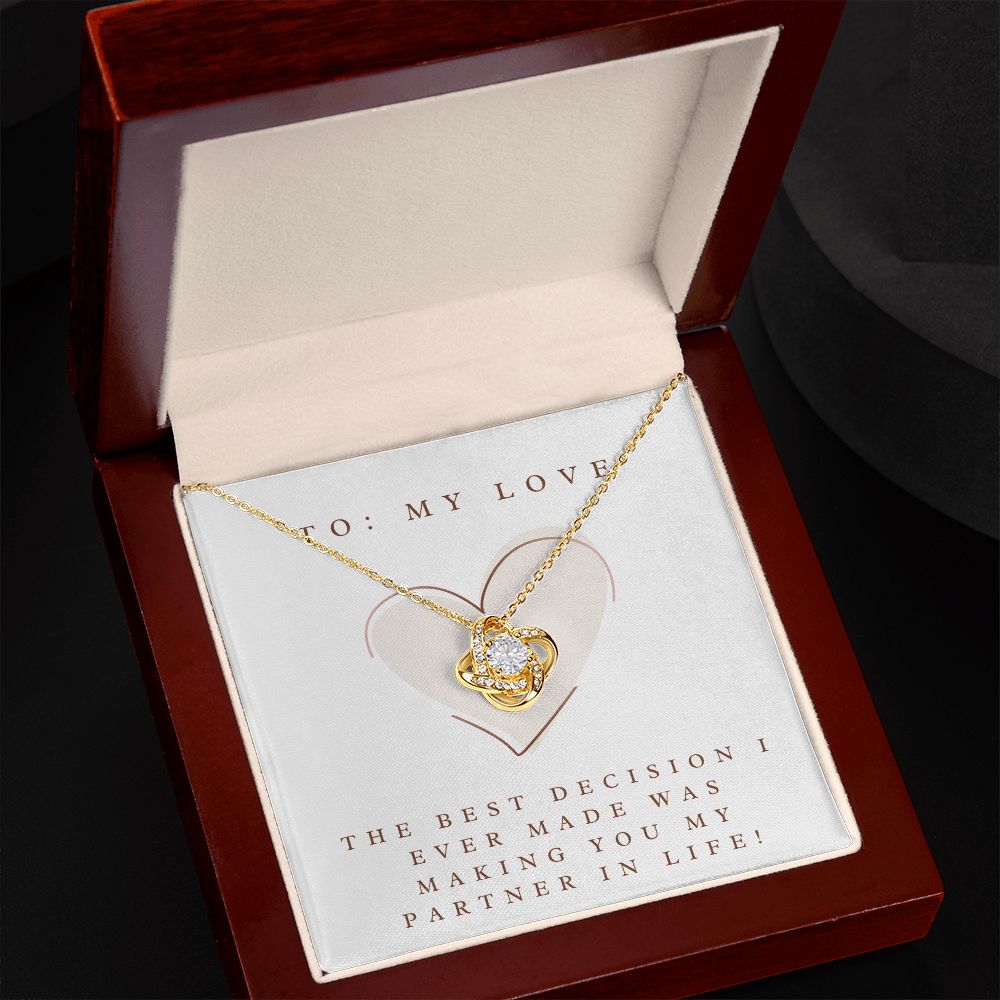 Love Knot Necklace: The Best Decision I Ever Made