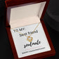 Love Knot Necklace: Best Friend + Soulmate