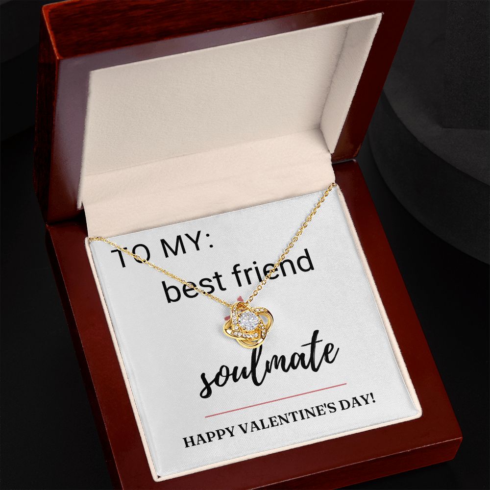 Love Knot Necklace: Best Friend + Soulmate