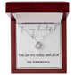 Love Knot Necklace: You Are My Today And All Of My Tomorrows