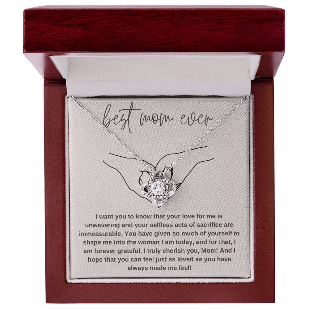 Love Knot Necklace: Best Mom Ever