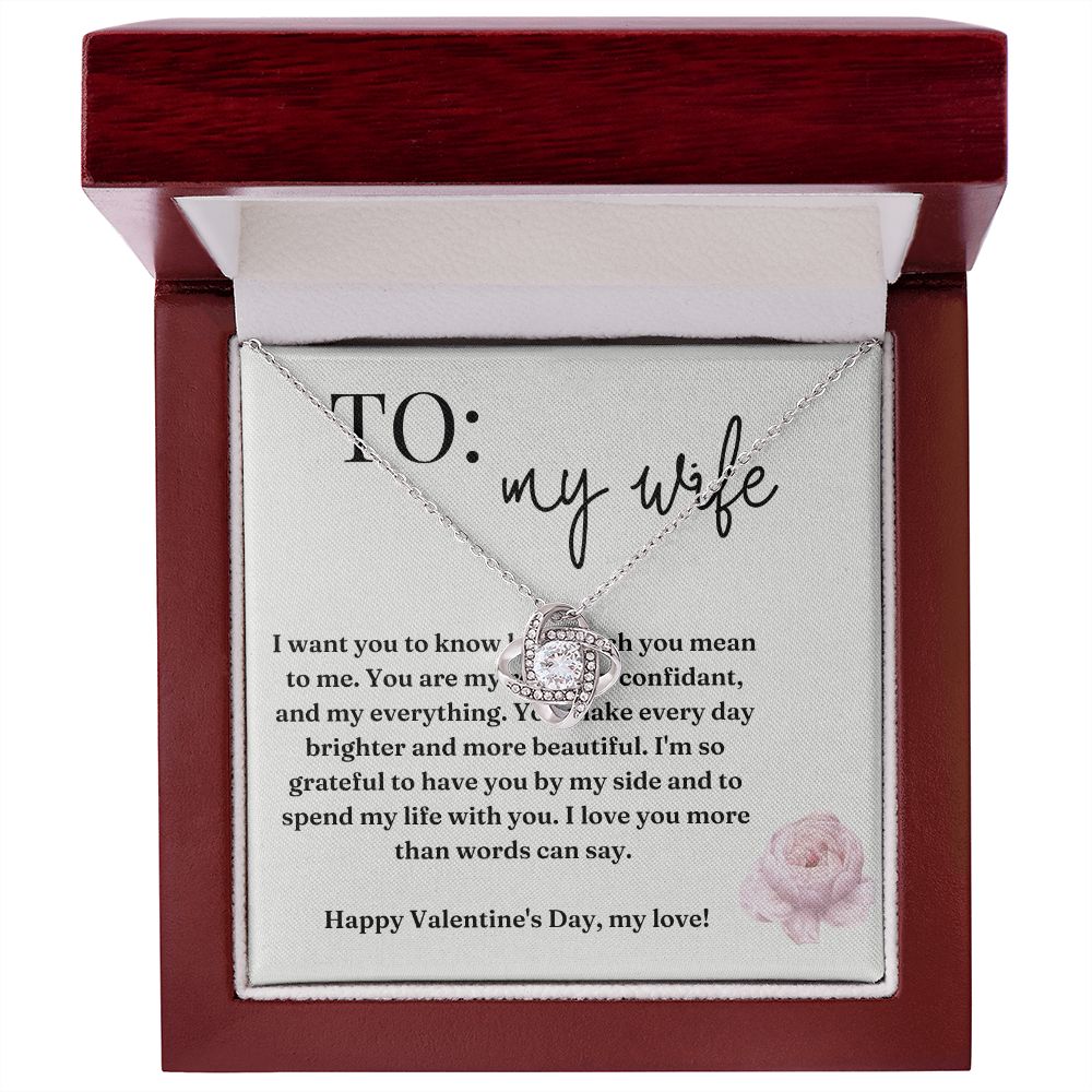 Love Knot Necklace: I Want You To Know