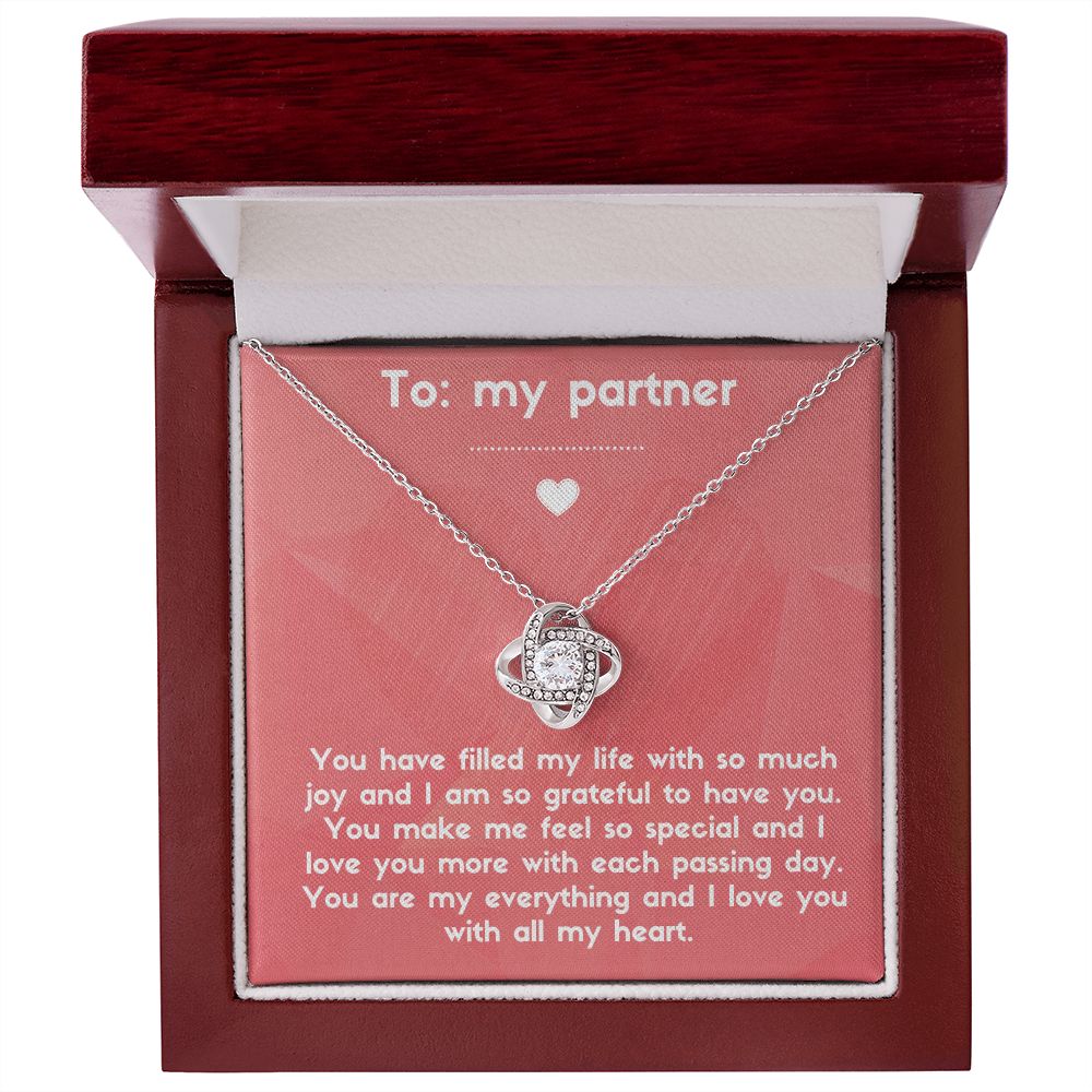 Love Knot Necklace: You Have Filled My Life With So Much Joy