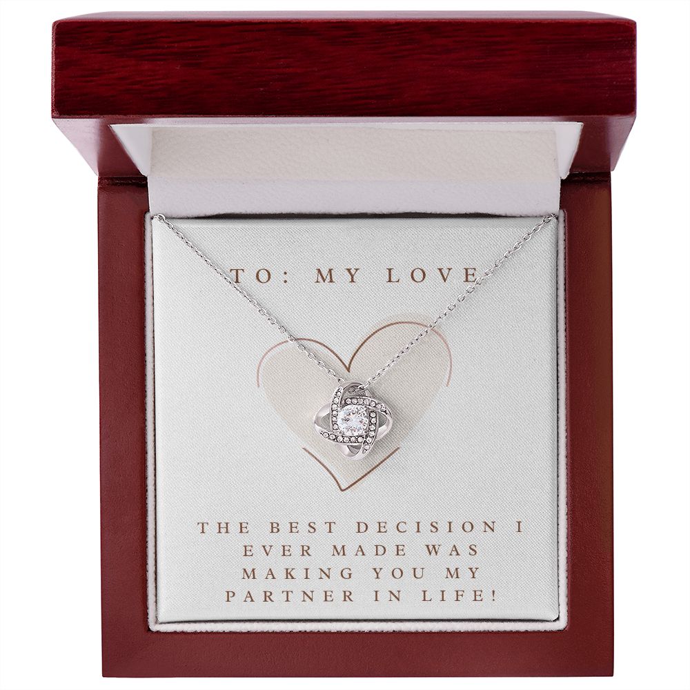 Love Knot Necklace: The Best Decision I Ever Made
