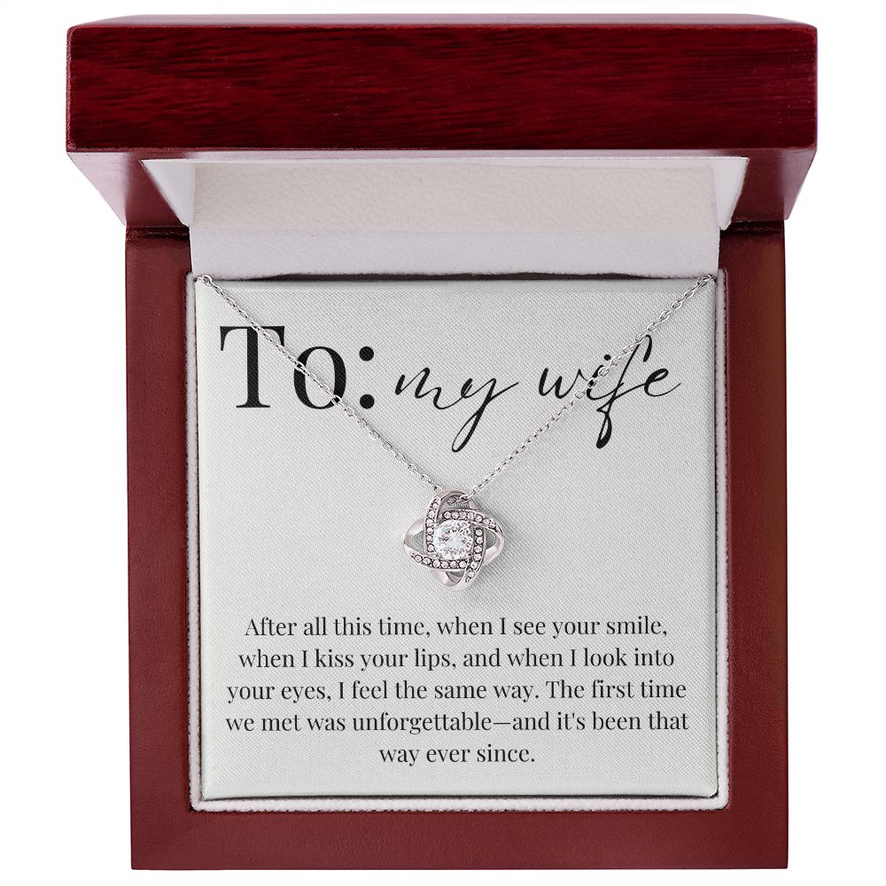 Love Knot Necklace: The First Time We Met Was Unforgettable