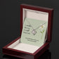 Love Knot Necklace: A mother like you is a gift from God