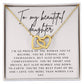 Interlocking Hearts' Necklace: To my Beautiful Daughter