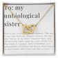 Interlocking Hearts'  Necklace: To My Unbiological SIster