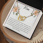 Interlocking Hearts' Necklace: You're My Rock And My Best Friend