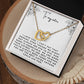 Interlocking Hearts' Necklace: Sister