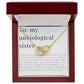 Interlocking Hearts'  Necklace: To My Unbiological SIster