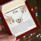 Interlocking Hearts' Necklace: You're My Rock And My Best Friend