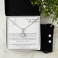 Eternal Hope Necklace and Earring Set: To Daughter Love Dad