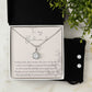 Eternal Hope Necklace and Earring Set: To My Bridesmaid