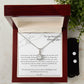 Eternal Hope Necklace and Earring Set: To Daughter Love Dad