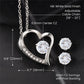 Forever Love Necklace and Earrings Set: Beautiful Daughter - Love Dad
