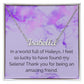 Custom Name Necklace: In a world full of Haileys, I feel so lucky to have found my Selena!