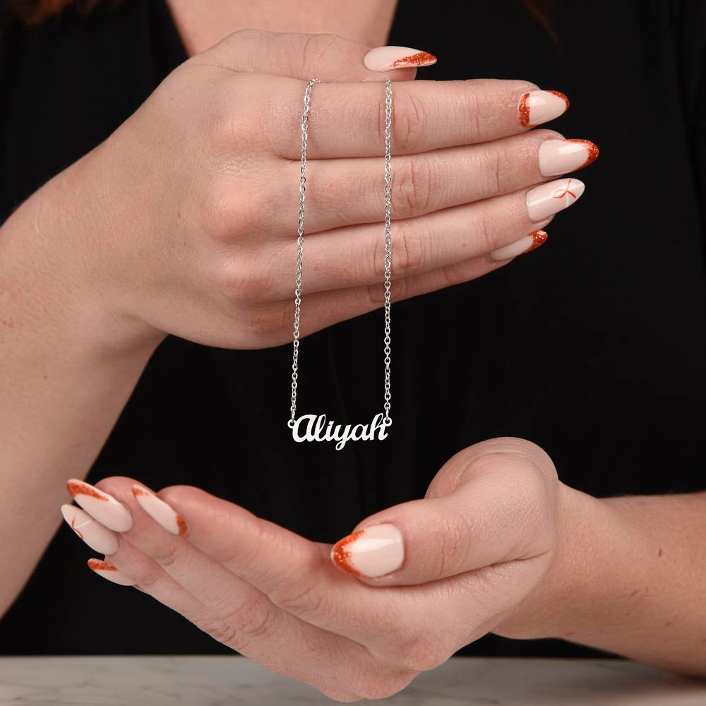 Custom Name Necklace: I can't believe I'm not sick of you!