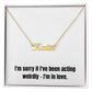 Custom Name Necklace: I'm in love