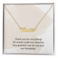 Custom Name Necklace: Thank You For Everything