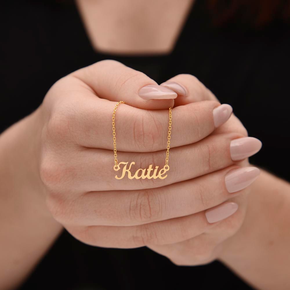 Custom Name Necklace: Thank You For Everything