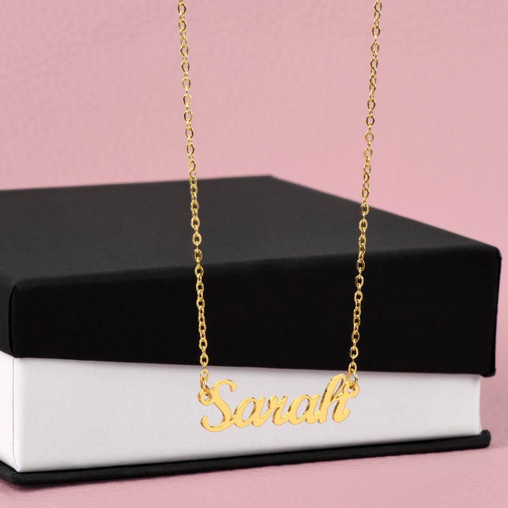 Custom Name Necklace: Thank You For Everything