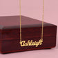 Custom Name Necklace: Thank You For Everything