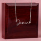Cursive Custom Name Necklace