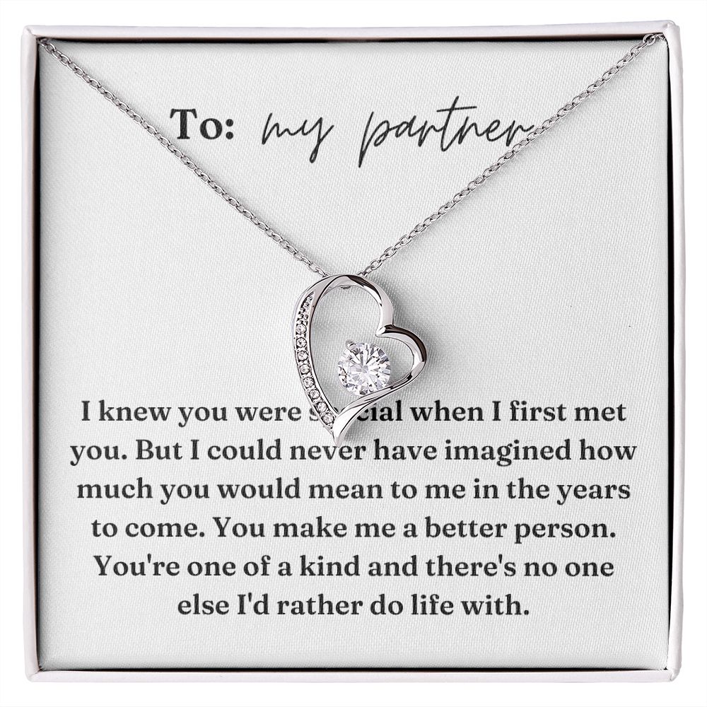 Forever Love Heart Necklace: I Knew You Were Special