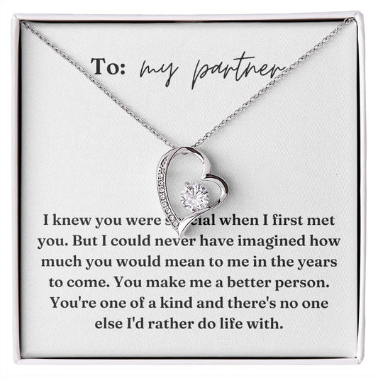 Forever Love Heart Necklace: I Knew You Were Special
