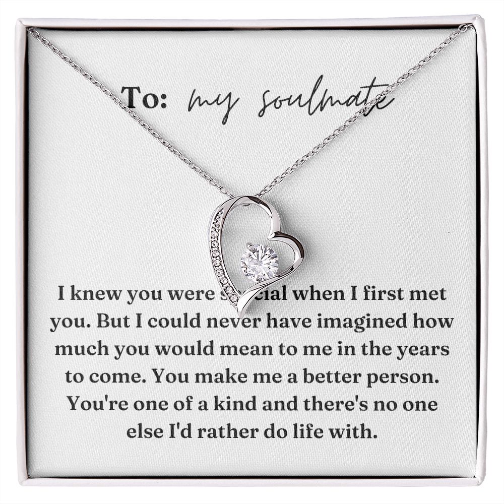Forever Love Heart Necklace: I Knew You Were Special
