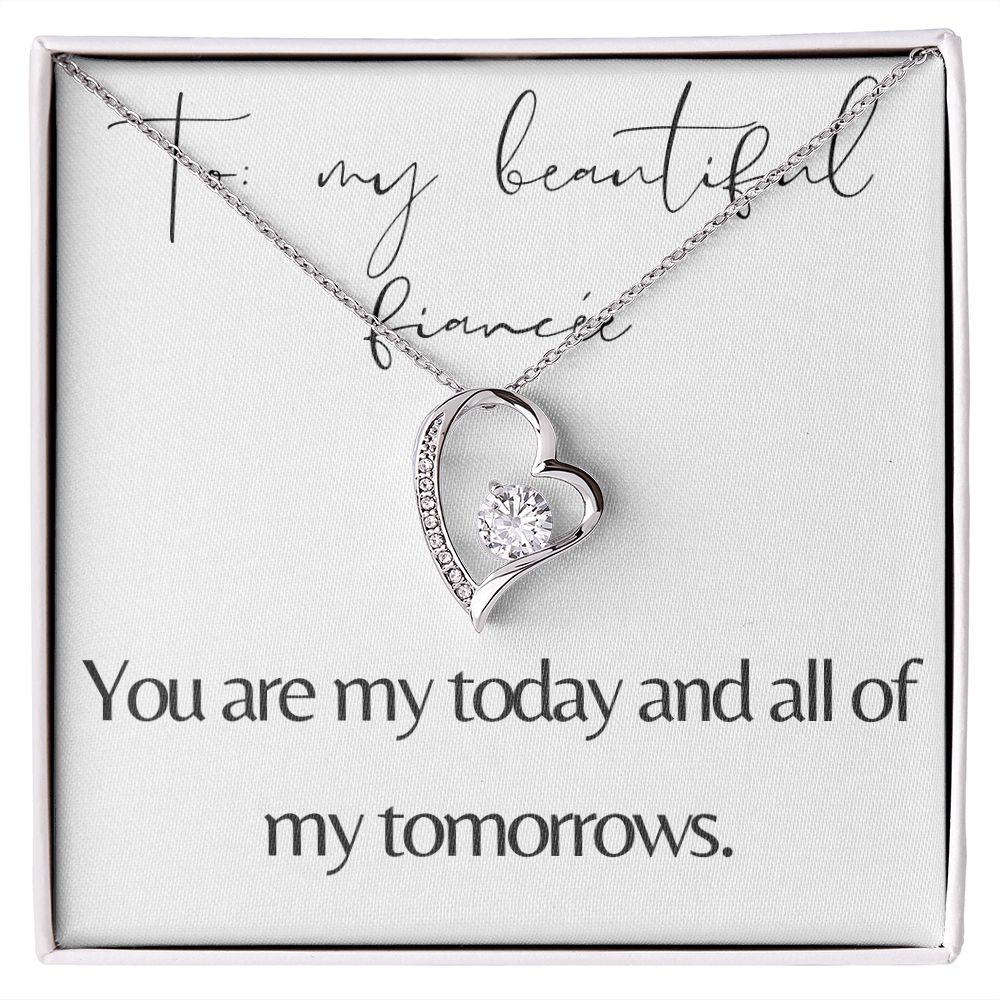 Forever Love Heart Necklace: You Are My Today And All Of My Tomorrows