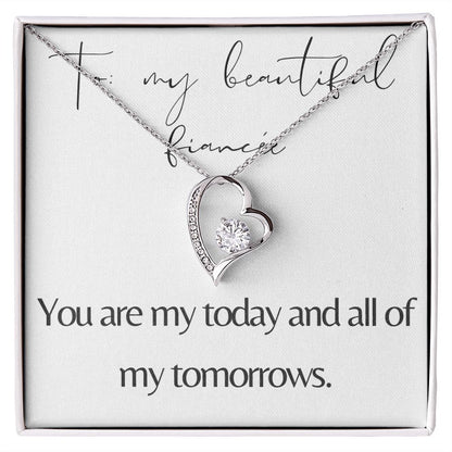 Forever Love Heart Necklace: You Are My Today And All Of My Tomorrows
