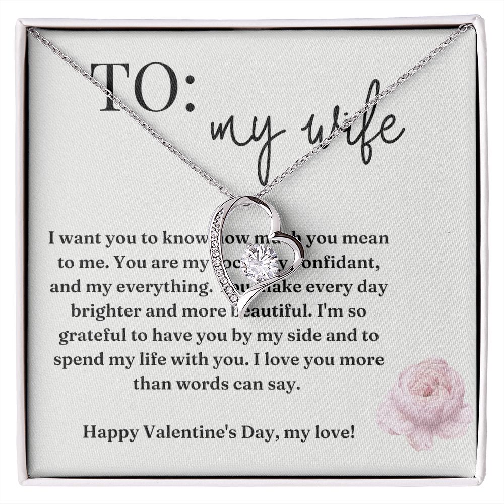 Forever Love Heart Necklace: I Want You To Know