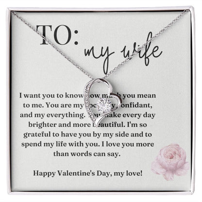 Forever Love Heart Necklace: I Want You To Know