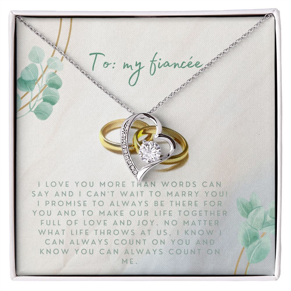 Forever Love Heart Necklace: I Love You More Than Words Can Say
